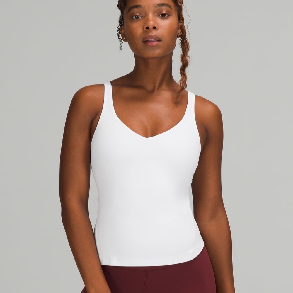 Lululemon Align Waist-Length Tank Top in White. Size 6. NWT